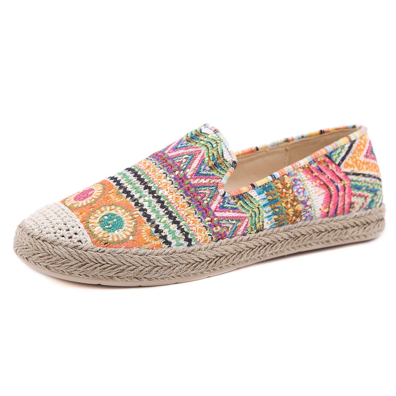 Fancy Sandals Bohemian Flat Bottom Comfort Plus Size Fisherman Shoes