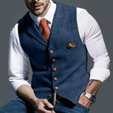 Men's Dress Vests Autumn Vest Jacket Men's Slim Jacket