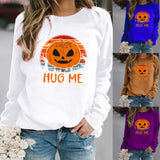 Halloween Costumes Pattern Printing Long Sleeve Crew Neck Sweater Female