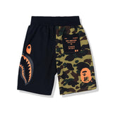 Bathing Ape Shorts Color Matching Camouflage Color Printing Cotton Shorts Men's Summer Shorts