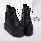Platform Heels for Women Height Increasing Female Boots Fall Winter Martin Boots Women's Ankle Boots