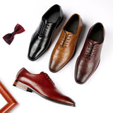 Men's Dress Shoes Classic Leather Oxfords Casual Cushioned Loafer Leather Shoes Men's Business Formal Wear Leather Shoes Casual Shoes