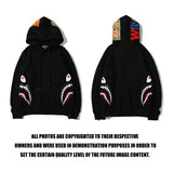 Bathing Ape Hoodie Hooded Cardigan Zipper Sweater Men's and Women's Pure Cotton