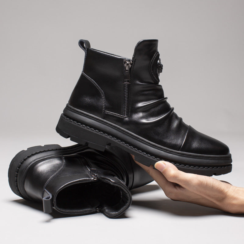 Men's Boots Work Boot Men Casual Hiking Boots Dr. Martens Boots Men's Autumn High-Top Casual