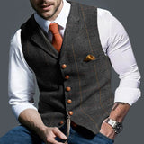 Men's Dress Vests Autumn Vest Jacket Men's Slim Jacket