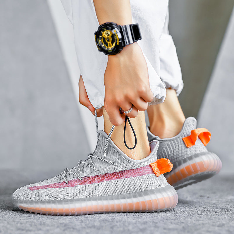 Men Sneaker Men's Shoes Coconut Shoes Breathable Casual Trend Men's Luminous Fashion Sneakers