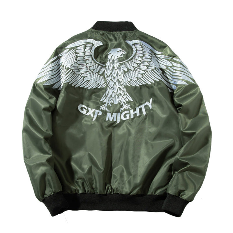 Varsity Jacket Autumn And Winter Embroidery Baseball Uniform Men'S Jacket Women'S Short Jacket