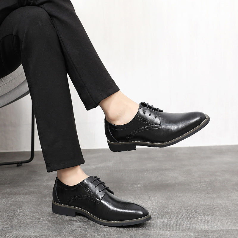 Men's Dress Shoes Classic Leather Oxfords Casual Cushioned Loafer Wedding Bride