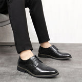 Men's Dress Shoes Classic Leather Oxfords Casual Cushioned Loafer Wedding Bride