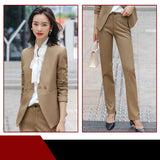 Interview Suit Women Fall Winter Fashion Work Clothes