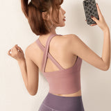 Underwear for Sweating Front Zipper Sports Sexy Cross Beauty Back Vest