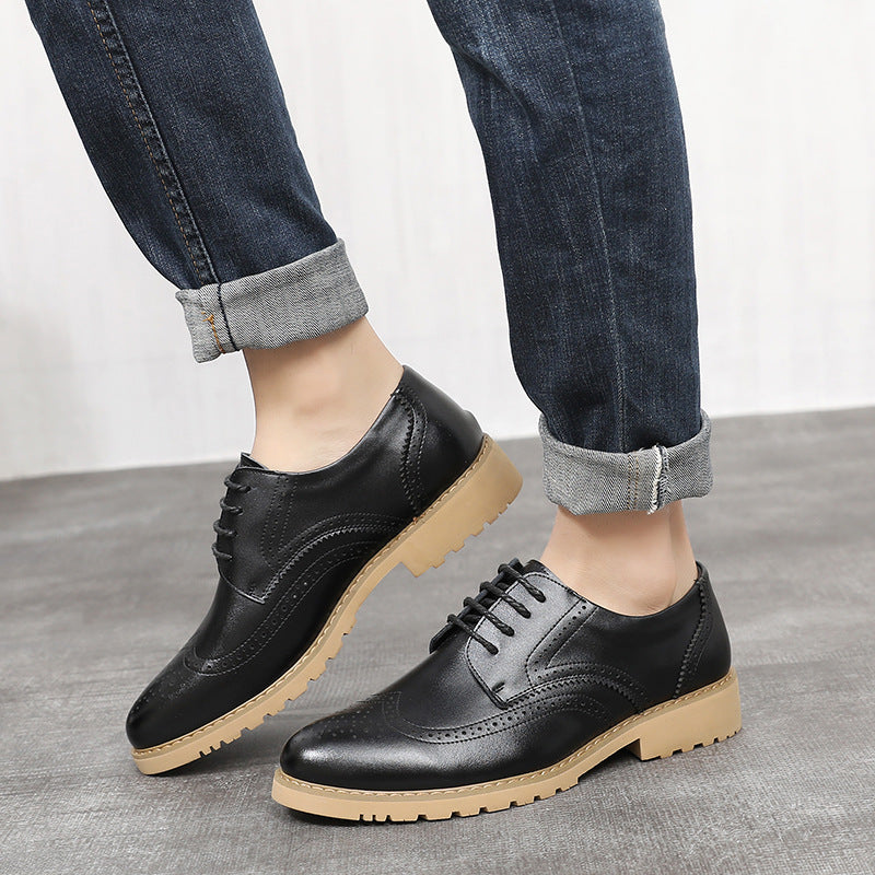 Men's Dress Shoes Classic Leather Oxfords Casual Cushioned