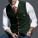 Men's Dress Vests Autumn Vest Jacket Men's Slim Jacket