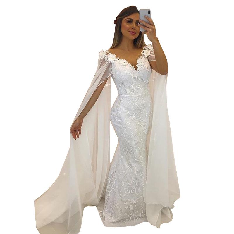 Women Lace Wedding Dress Winter Dress Sexy Formal Dress