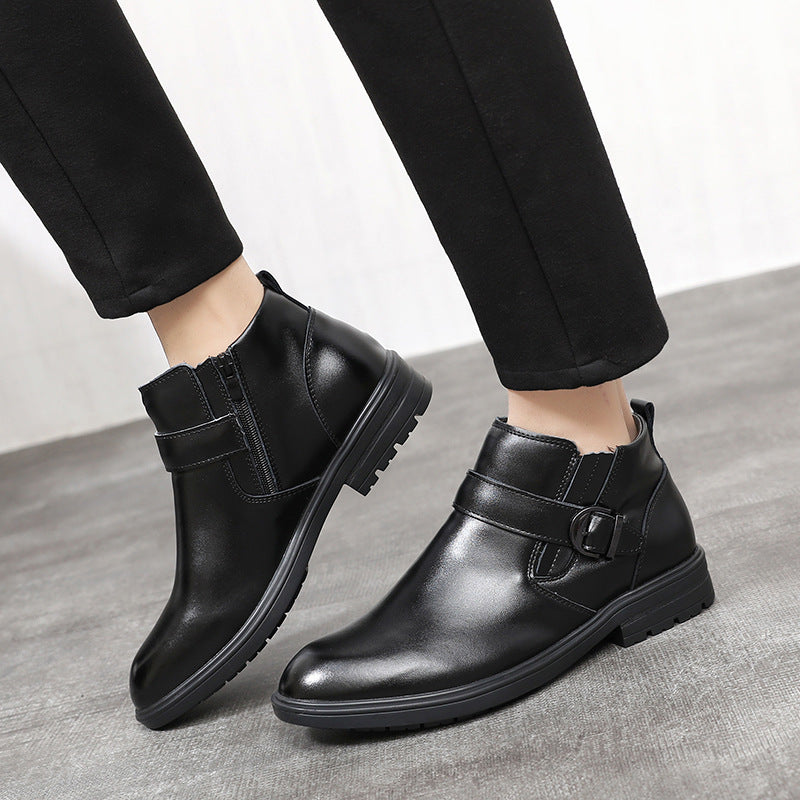 Men's Boots Work Boot Men Casual Hiking Boots Men's Shoes Fall plus Size Leather Shoes Business Casual Breathable British Style Dr. Martens Boots