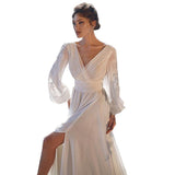See through Wedding Dress Sexy Dress Trailing Banquet Evening Gown