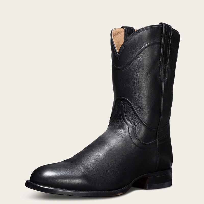 Western Shoes Men's Shoes Autumn Short Boots Mid-Calf Low Heel Men's Boots