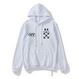 Off White Off Ow White Hooded Sweater Men And Women Couple Terry Thin Bottoming Shirt Coat Owt