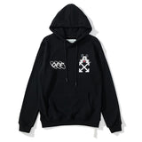 Off White Off Ow White Hooded Sweater Men And Women Couple Terry Thin Bottoming Shirt Coat Owt