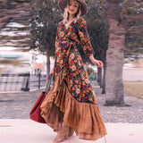 Gypsy Style Dresses Vintage Print