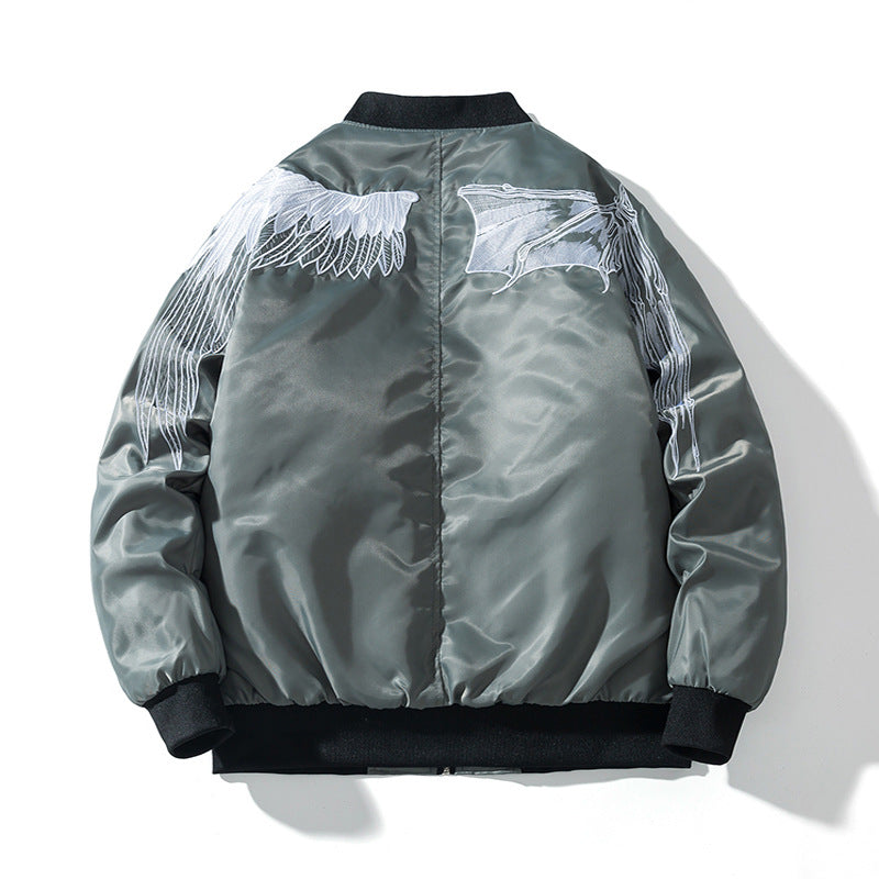Varsity Jacket Autumn And Winter Embroidery Jacket Men'S Cotton Baseball Uniform