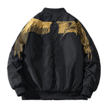 Varsity Jacket Autumn And Winter Embroidery Jacket Men'S Cotton Baseball Uniform