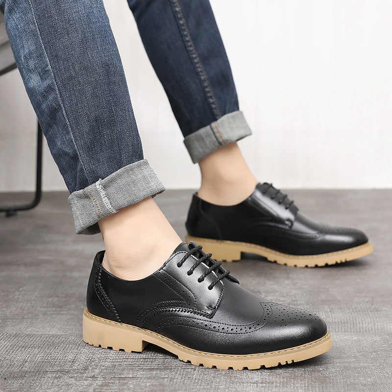 Men's Dress Shoes Classic Leather Oxfords Casual Cushioned