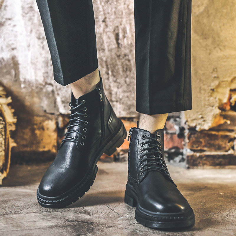 Men's Boots Work Boot Men Casual Hiking Boots Autumn Martin Boots Men's Casual All-Matching Ankle Boots Men's