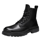 Justin Yellowstone Boots Dr. Martens Boots Men'S Autumn And Winter Plus Velvet Tube Men'S Leather Boots