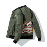 Varsity Jacket Embroidered Baseball Uniform Male Fall/Winter Jacket Flight Suit