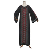 African Women's Wear round-Neck Flared Sleeves  round Loose Robe African Dashiki Ankara Styles Dress