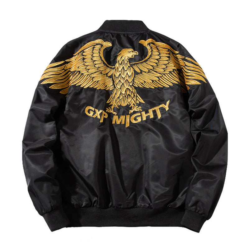 Varsity Jacket Autumn And Winter Embroidery Baseball Uniform Men'S Jacket Women'S Short Jacket