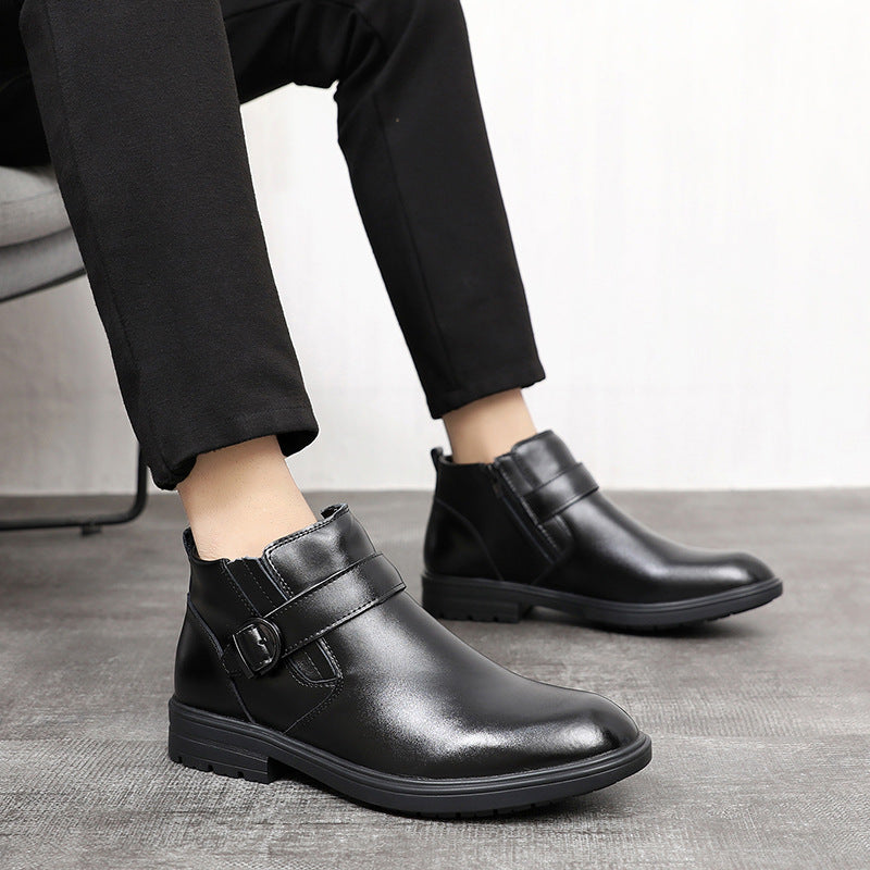 Men's Boots Work Boot Men Casual Hiking Boots Men's Shoes Fall plus Size Leather Shoes Business Casual Breathable British Style Dr. Martens Boots