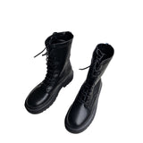 Platform Heels for Women Black Short Boots