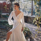 See through Wedding Dress Sexy Dress Trailing Banquet Evening Gown