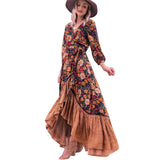 Gypsy Style Dresses Vintage Print