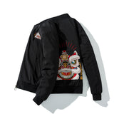 Varsity Jacket Embroidered Baseball Uniform Male Fall/Winter Jacket Flight Suit