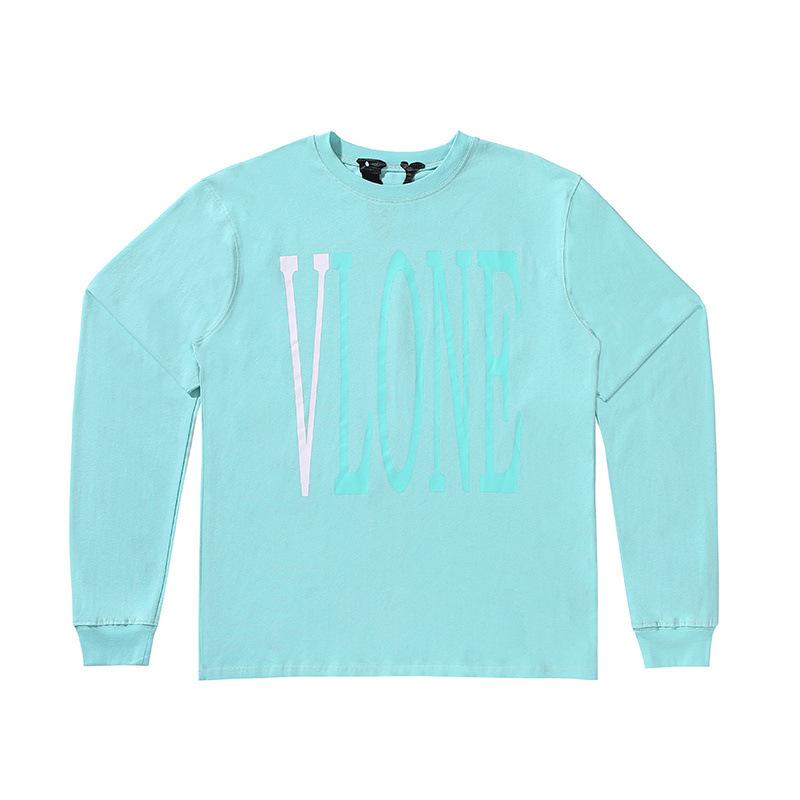 Vlone Sweatshirt Spring And Autumn Printed Long Sleeve Men And Women Allmatching Sweater