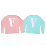 Vlone Sweatshirt Spring And Autumn Printed Long Sleeve Men And Women Allmatching Sweater