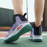 Basketball Shoes Men's High-Top Shoes Breathable Running Shoes Sneakers