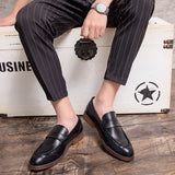 Men's Loafers Relaxedfit Slipon Loafer Men Shoes Autumn Fashion plus Size Business Casual