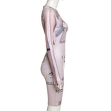 Women's Women's Spring Clothing Printed Skinny Fashion Sports Jumpsuit