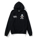Off White Graffiti Arrow Print Sweater Off Loose Men And Women Couple Terry Hooded Jacket Owt