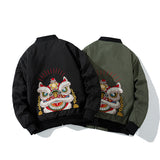Varsity Jacket Embroidered Baseball Uniform Male Fall/Winter Jacket Flight Suit