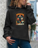 Halloween Costumes Pattern Printed Long-Sleeved Hooded Sweater for Women