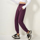 Sweat Wicking Pants Pocket Yoga Pants Loose Tappered