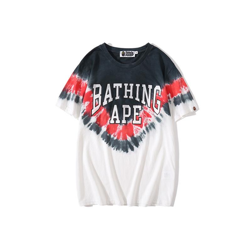 Bathing Ape T Shirt Ape Head Tie-Dye T-shirt Short Sleeve