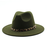 Beth Dutton Hat Top Hat Men and Women Leopard Print Hat Felt Cap