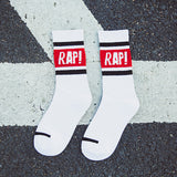 Off White Socks Men's Skateboard Hip Hop Basketball Sweat Absorbing Sports Autumn and Winter