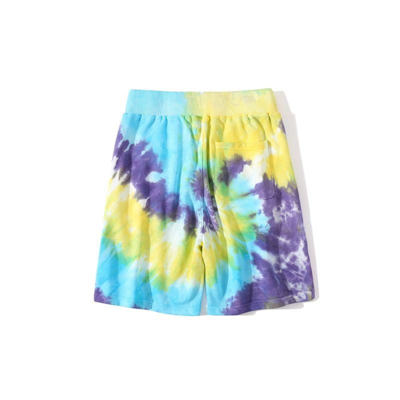 Bathing Ape Shorts Ape Head Blue Yellow Purple Shorts High Quality Casual Pants Beach Pants